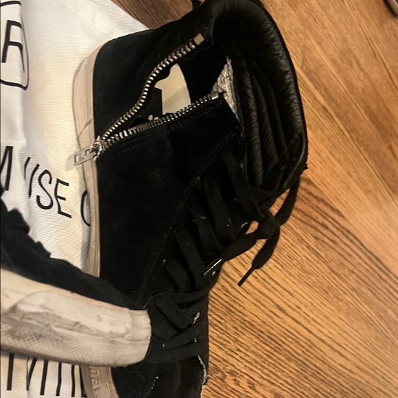 Golden Goose - Black High-Top Sneakers with Side Zipper - Suede - size 37 - Picture 4 of 6